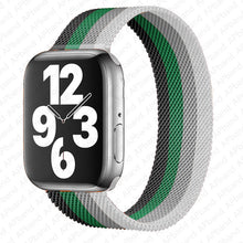 Load image into Gallery viewer, Strap For Apple watch band 44mm 40mm 38mm 42mm metal Magnetic Loop correa Accessories bracelet iWatch serie 4 3 SE 6 7 45mm 41mm