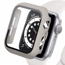 Load image into Gallery viewer, Glass+Cover For Apple Watch case 45mm 41mm 44mm 40mm 42mm 38mm iWatch Accessorie Screen Protector Apple watch serie 3 4 5 6 SE 7
