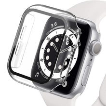 Load image into Gallery viewer, Glass+Cover For Apple Watch case 45mm 41mm 44mm 40mm 42mm 38mm iWatch Accessorie Screen Protector Apple watch serie 3 4 5 6 SE 7