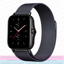 Load image into Gallery viewer, 20mm/22mm Magnetic band For Amazfit GTS/2/2e/3/GTS2 Mini/GTR 42mm/47mm/GTR2/3/Pro stratos Metal Watch Bracelet Amazfit bip strap