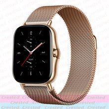 Load image into Gallery viewer, 20mm/22mm Magnetic band For Amazfit GTS/2/2e/3/GTS2 Mini/GTR 42mm/47mm/GTR2/3/Pro stratos Metal Watch Bracelet Amazfit bip strap