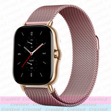 Load image into Gallery viewer, 20mm/22mm Magnetic band For Amazfit GTS/2/2e/3/GTS2 Mini/GTR 42mm/47mm/GTR2/3/Pro stratos Metal Watch Bracelet Amazfit bip strap