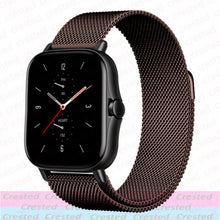 Load image into Gallery viewer, 20mm/22mm Magnetic band For Amazfit GTS/2/2e/3/GTS2 Mini/GTR 42mm/47mm/GTR2/3/Pro stratos Metal Watch Bracelet Amazfit bip strap