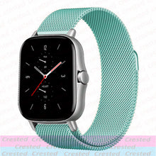 Load image into Gallery viewer, 20mm/22mm Magnetic band For Amazfit GTS/2/2e/3/GTS2 Mini/GTR 42mm/47mm/GTR2/3/Pro stratos Metal Watch Bracelet Amazfit bip strap