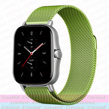 Load image into Gallery viewer, 20mm/22mm Magnetic band For Amazfit GTS/2/2e/3/GTS2 Mini/GTR 42mm/47mm/GTR2/3/Pro stratos Metal Watch Bracelet Amazfit bip strap