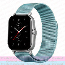 Load image into Gallery viewer, 20mm/22mm Magnetic band For Amazfit GTS/2/2e/3/GTS2 Mini/GTR 42mm/47mm/GTR2/3/Pro stratos Metal Watch Bracelet Amazfit bip strap