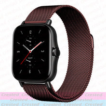 Load image into Gallery viewer, 20mm/22mm Magnetic band For Amazfit GTS/2/2e/3/GTS2 Mini/GTR 42mm/47mm/GTR2/3/Pro stratos Metal Watch Bracelet Amazfit bip strap