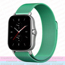 Load image into Gallery viewer, 20mm/22mm Magnetic band For Amazfit GTS/2/2e/3/GTS2 Mini/GTR 42mm/47mm/GTR2/3/Pro stratos Metal Watch Bracelet Amazfit bip strap