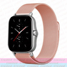 Load image into Gallery viewer, 20mm/22mm Magnetic band For Amazfit GTS/2/2e/3/GTS2 Mini/GTR 42mm/47mm/GTR2/3/Pro stratos Metal Watch Bracelet Amazfit bip strap