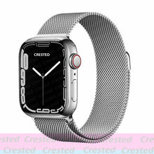 Load image into Gallery viewer, Strap For Apple watch band 44mm 40mm 38mm 42mm metal Magnetic Loop correa Accessories bracelet iWatch serie 4 3 SE 6 7 45mm 41mm