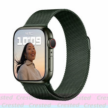 Load image into Gallery viewer, Strap For Apple watch band 44mm 40mm 38mm 42mm metal Magnetic Loop correa Accessories bracelet iWatch serie 4 3 SE 6 7 45mm 41mm