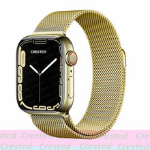 Load image into Gallery viewer, Strap For Apple watch band 44mm 40mm 38mm 42mm metal Magnetic Loop correa Accessories bracelet iWatch serie 4 3 SE 6 7 45mm 41mm