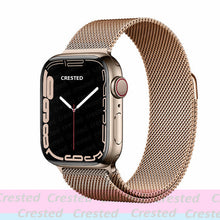 Load image into Gallery viewer, Strap For Apple watch band 44mm 40mm 38mm 42mm metal Magnetic Loop correa Accessories bracelet iWatch serie 4 3 SE 6 7 45mm 41mm