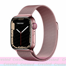 Load image into Gallery viewer, Strap For Apple watch band 44mm 40mm 38mm 42mm metal Magnetic Loop correa Accessories bracelet iWatch serie 4 3 SE 6 7 45mm 41mm