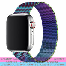 Load image into Gallery viewer, Strap For Apple watch band 44mm 40mm 38mm 42mm metal Magnetic Loop correa Accessories bracelet iWatch serie 4 3 SE 6 7 45mm 41mm