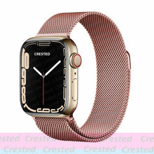 Load image into Gallery viewer, Strap For Apple watch band 44mm 40mm 38mm 42mm metal Magnetic Loop correa Accessories bracelet iWatch serie 4 3 SE 6 7 45mm 41mm