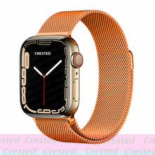 Load image into Gallery viewer, Strap For Apple watch band 44mm 40mm 38mm 42mm metal Magnetic Loop correa Accessories bracelet iWatch serie 4 3 SE 6 7 45mm 41mm