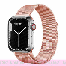 Load image into Gallery viewer, Strap For Apple watch band 44mm 40mm 38mm 42mm metal Magnetic Loop correa Accessories bracelet iWatch serie 4 3 SE 6 7 45mm 41mm