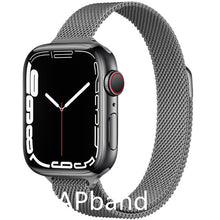 Load image into Gallery viewer, Strap For Apple watch band 44mm 40mm 38mm 42mm metal Magnetic Loop correa Accessories bracelet iWatch serie 4 3 SE 6 7 45mm 41mm