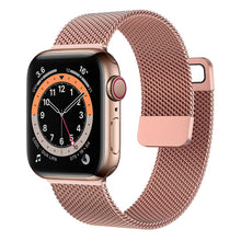 Load image into Gallery viewer, Strap For Apple watch Band 44mm 40mm 38mm 42mm Accessories Magnetic Loop smartwatch bracelet iWatch series 7 4 5 6 SE 45mm 41mm