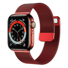 Load image into Gallery viewer, Strap For Apple watch Band 44mm 40mm 38mm 42mm Accessories Magnetic Loop smartwatch bracelet iWatch series 7 4 5 6 SE 45mm 41mm