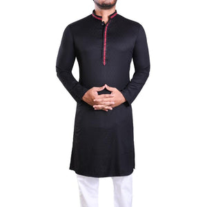 White Cotton Panjabi for Men