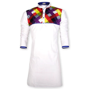 White Cotton Panjabi for Men