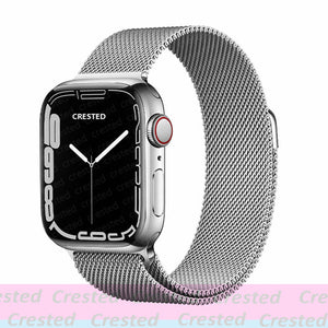 Strap For Apple watch band 44mm 40mm 38mm 42mm metal Magnetic Loop correa Accessories bracelet iWatch serie 4 3 SE 6 7 45mm 41mm