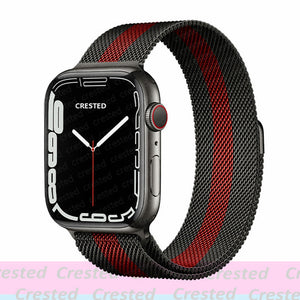 Strap For Apple watch band 44mm 40mm 38mm 42mm metal Magnetic Loop correa Accessories bracelet iWatch serie 4 3 SE 6 7 45mm 41mm