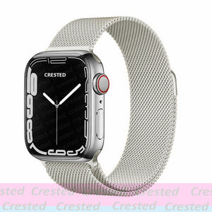 Strap For Apple watch band 44mm 40mm 38mm 42mm metal Magnetic Loop correa Accessories bracelet iWatch serie 4 3 SE 6 7 45mm 41mm