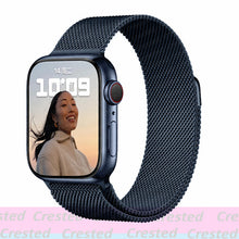 Load image into Gallery viewer, Strap For Apple watch band 44mm 40mm 38mm 42mm metal Magnetic Loop correa Accessories bracelet iWatch serie 4 3 SE 6 7 45mm 41mm
