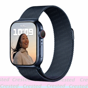 Strap For Apple watch band 44mm 40mm 38mm 42mm metal Magnetic Loop correa Accessories bracelet iWatch serie 4 3 SE 6 7 45mm 41mm