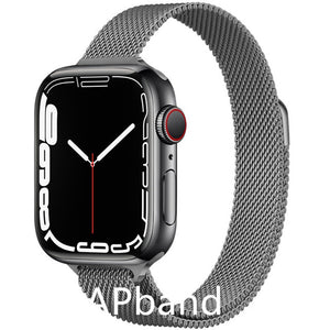 Strap For Apple watch band 44mm 40mm 38mm 42mm metal Magnetic Loop correa Accessories bracelet iWatch serie 4 3 SE 6 7 45mm 41mm